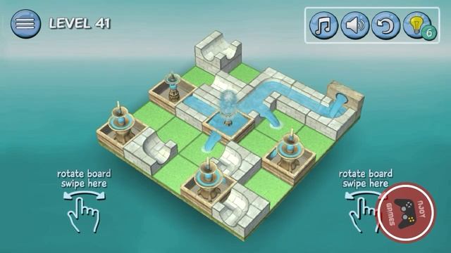 Flow Water Fountain 3D Puzzle - Easy Lv 31 - 50