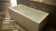 SAPHO - Podomítková baterie MIXONA a výtoková hubice GINKO (MG042, 1205-03)