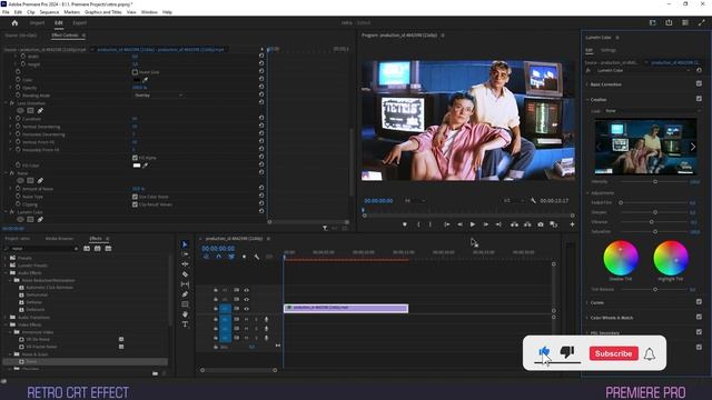 RETRO Effect in Premiere Pro: Get the Vintage 80's Look!!!