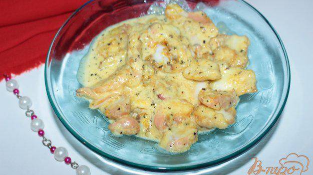 Мясо осьминога в сливочном соусе