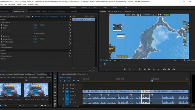 Cara Memperbesar/Zoom dan Menggeser Video/Foto dengan Adobe Premiere Pro