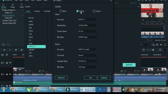 How we can export file in professional way |Wondershare filmora 9|Sadar Khan TV
