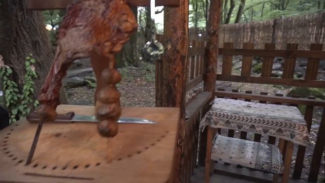 QƏBƏLƏ! Daş arası Kabab, Çığırtma, Qəbələ Səbəti / Азербайджан, Габала