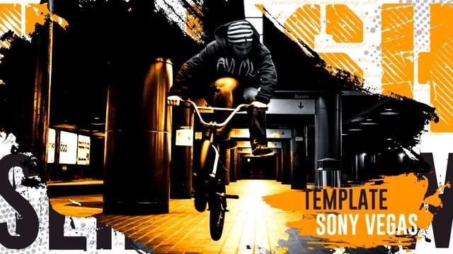 Template The Brush Slideshow sony vegas 12 13 14