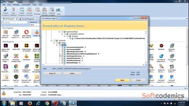 Snagit 13.1 - (buổi 03 ,hết) -   Gỡ Bỏ Phần Mềm Snagit 13.1