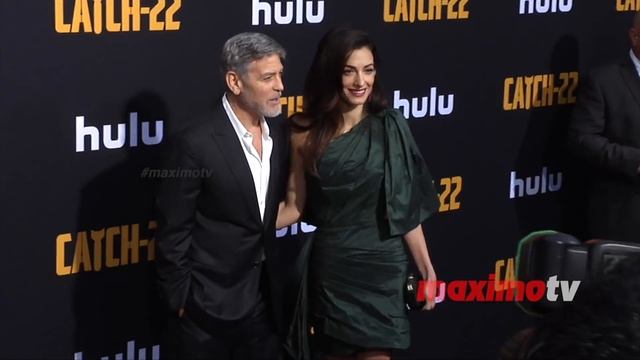 George Clooney and Amal "Catch 22" Premiere Black Carpet