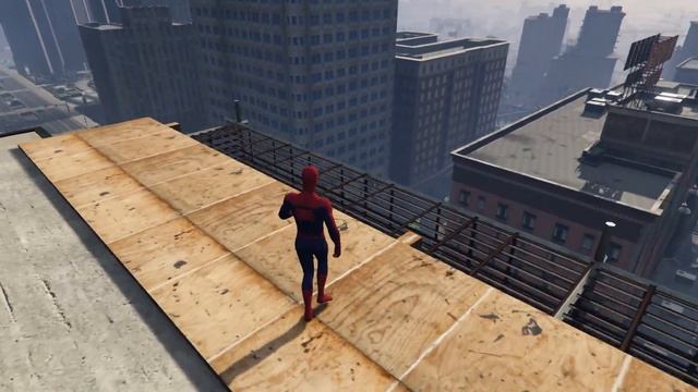 GTA 5 SPIDERMAN PARKOUR FAILS (Funny Moments Euphoria physics) #5