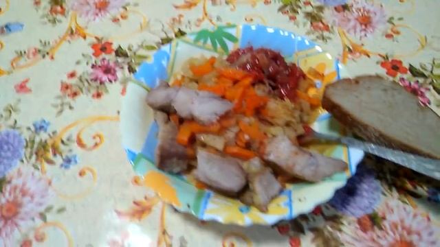 Капуста с мясом.Что получилось.