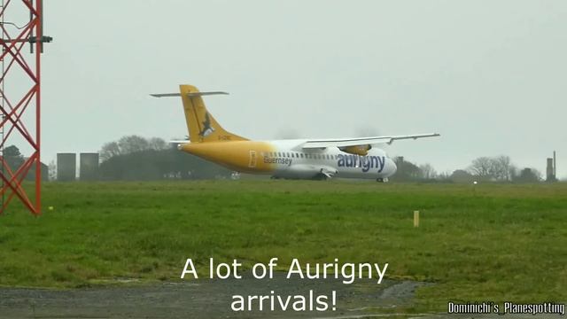 BUSY AFTERNOON at Guernsey Airport featuring special FlyBe E195! 19/02/18