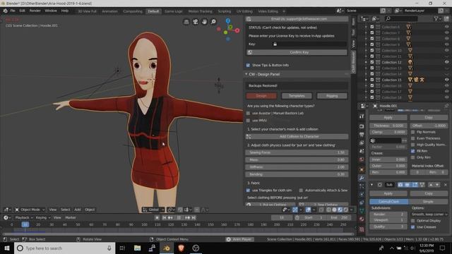 Cloth Weaver (Blender Addon) Tutorial 2:7 - Clothing Templates