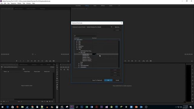 Premiere Pro CC : How to Change Keyboard Shortcuts (Customize Shortcuts)