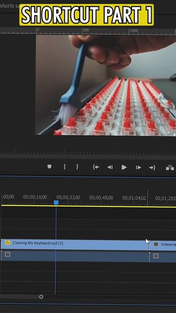 Premiere Pro Keyboard Shortcuts Part 1