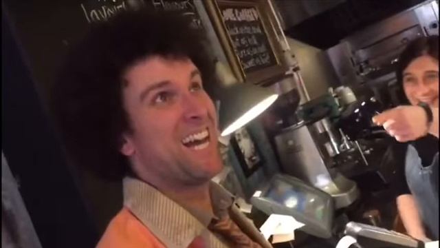 The Worst cafe staff visit Bagel Bean to learn the odd trick. Getting ready for service with a 😀