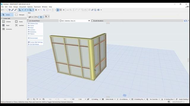 ArchiCAD BIM 07 Library Facade Cornersettings