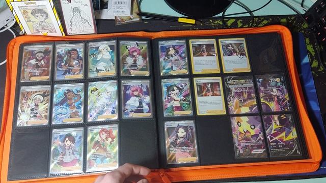 Огляд моєї основної колекції карток покемон. My pokemon trainer waifu cards binder :3
