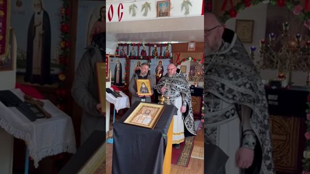 Передача иконы прп. Гавриила Самтаврийского в храм Архангела Михаила в с. Бобровка, Самара