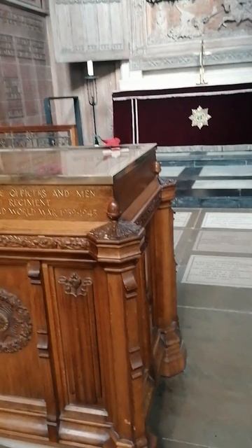 (9) painting inside Cathedral  Chester UK.