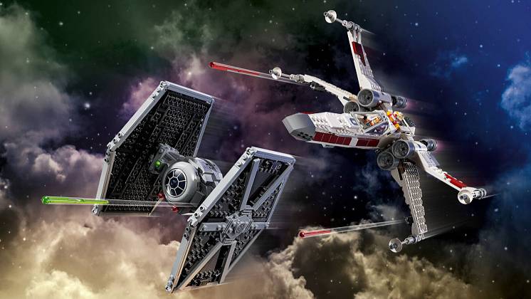 Обзор на LEGO Star Wars 75393/ Истребители TIE и X-Wing