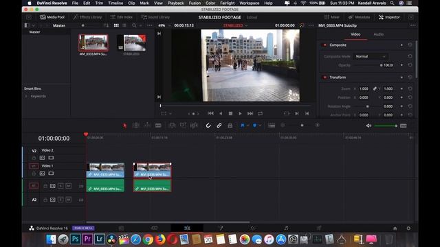 HOW TO STABILIZE SHAKY FOOTAGE (FIXED IN Davinci Resolve)