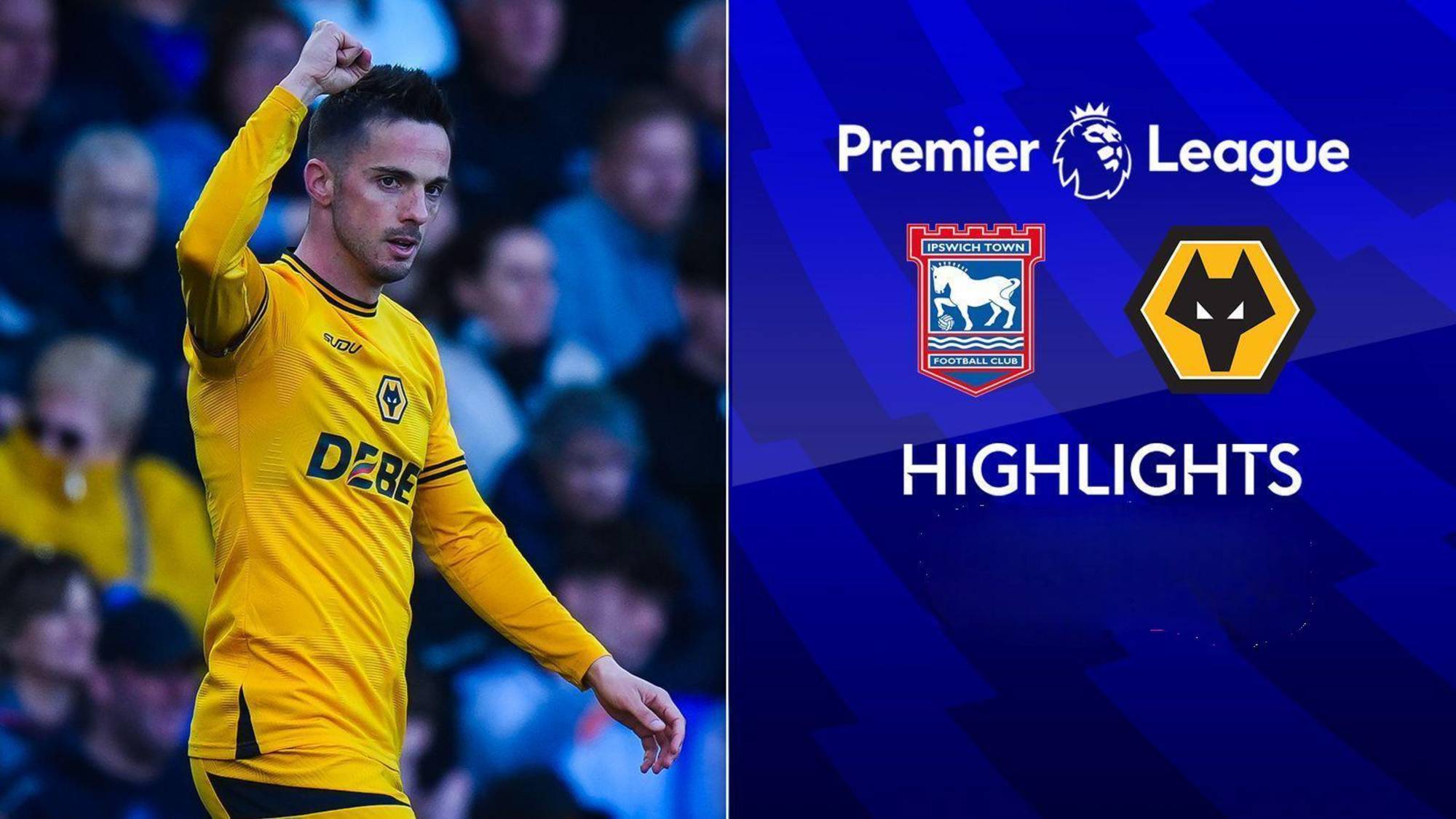 Обзор матча 31 тура Английской Премьер-Лиги НА РУССКОМ. Ипсвич - Вулверхэмптон