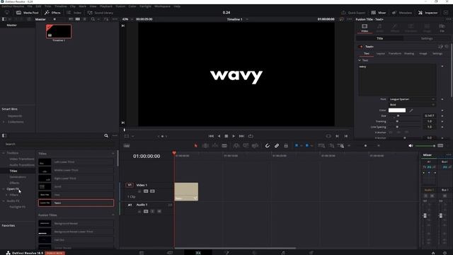 How To Make WAVY Text in DaVinci Resolve