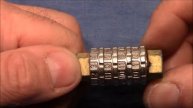 (picking 211) Old BURG 4 wheel combination padlock obtained, inspected and decoded (false gates)