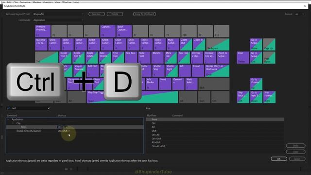 Shortcut To Nest in Premiere Pro