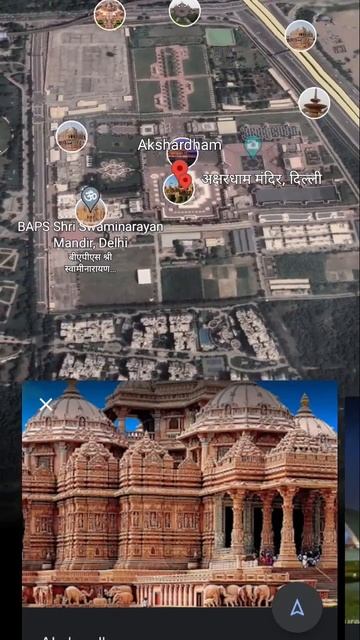 Akshardham Mandir #map