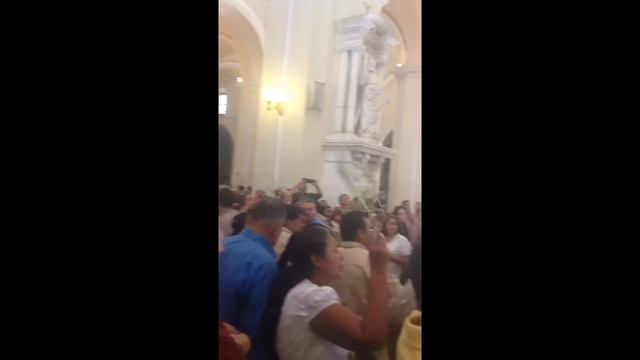 Domingo de Ramos en la Catedral de Leon Nicaragua