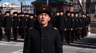 Улуттук аскер лицейинин курсанты Бектур Ажатбековдун куттуктоосу