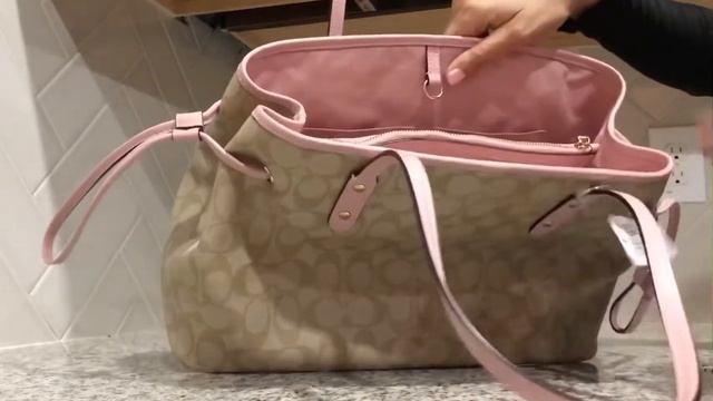 Coach Drawstring Carryall - Fit Check + Inside View