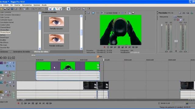 Tutorial | Sony Vegas Pro 10 | Croma Key , Pantalla Verde o Green Screen