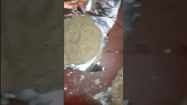 Камин в качестве тандыра: первая ржаная лепёшка