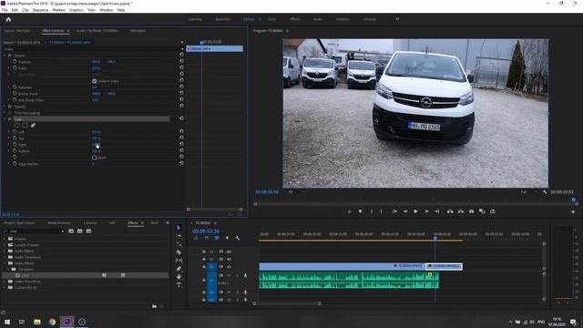 Як обрізати краї відео Adobe Premiere Pro
