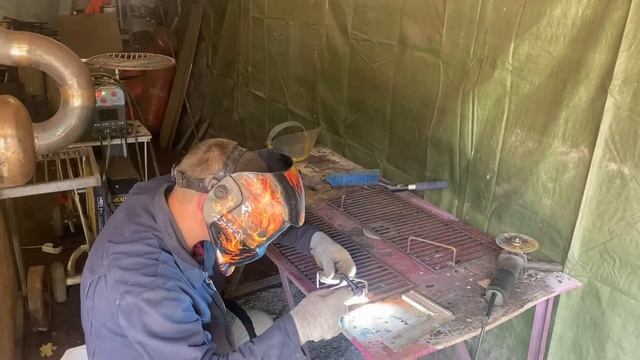 Сборка барбекю,BBG смокер,казан#5