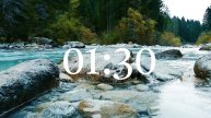 3 minute water sounds: Timer with Music and Alarm | 4K