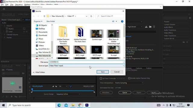 Tutorial Export Video MP4 di Adobe Premiere | The Wahid | Video Keren
