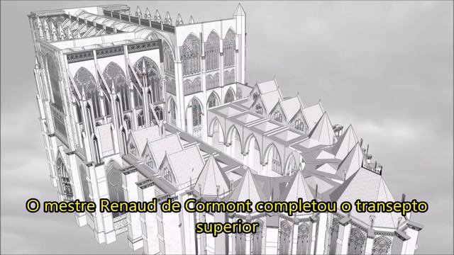 Construção da catedral de Amiens na França