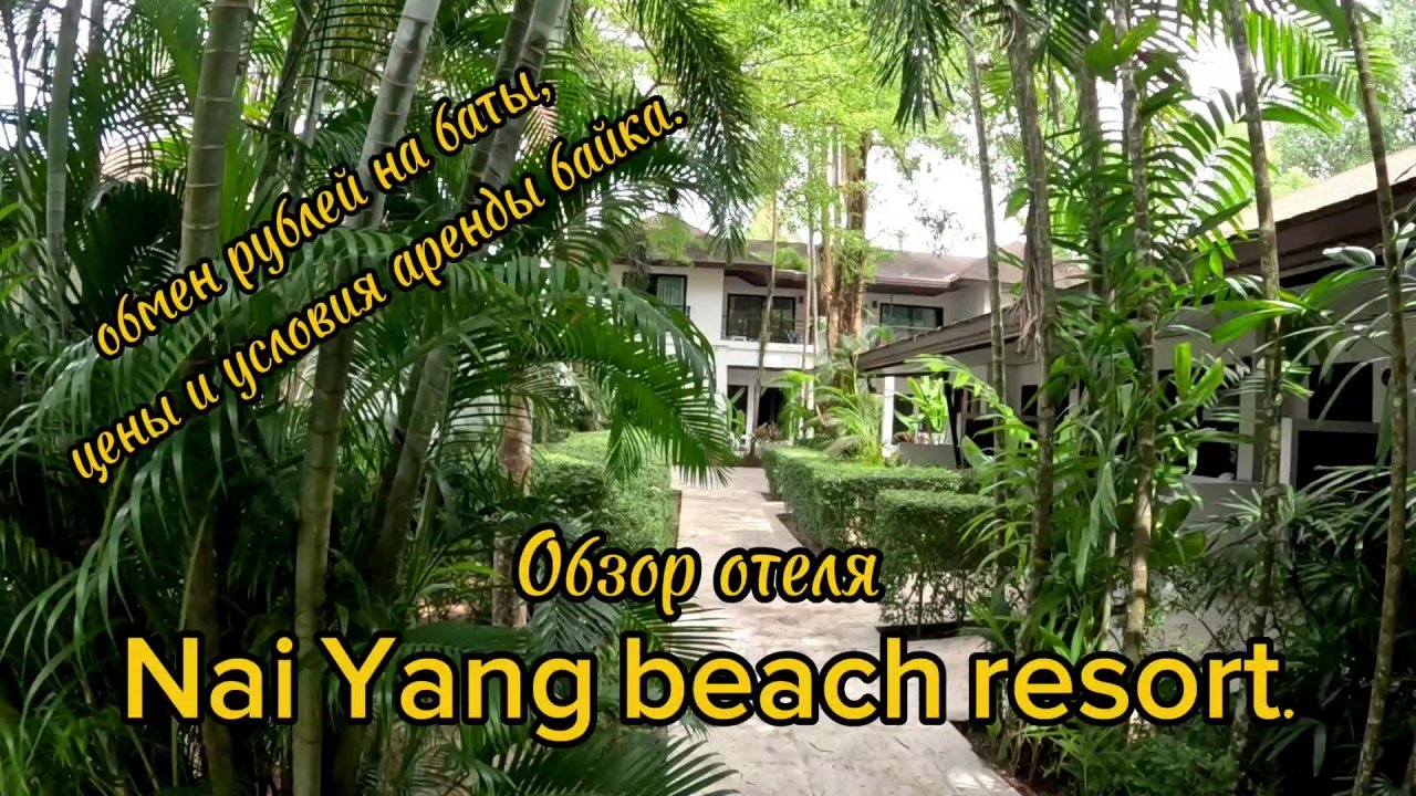 Тайланд, Пхукет, обзор отеля Nai Yang beach resort, обмен рублей на баты, условия аренды байка.