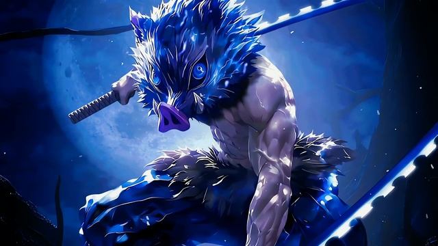 Иноске Хашибира с Двумя Клинками | Inosuke Hashibira with Two Blades - Живые Обои