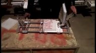 BBQ manual bamboo skewer machine