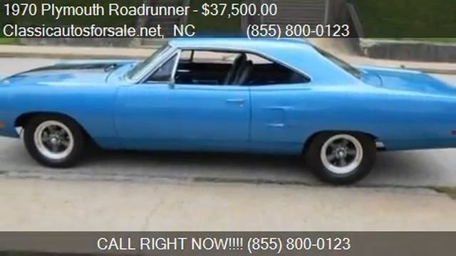 1970 Plymouth Roadrunner  for sale in Nationwide, NC 27603 a #VNclassics
