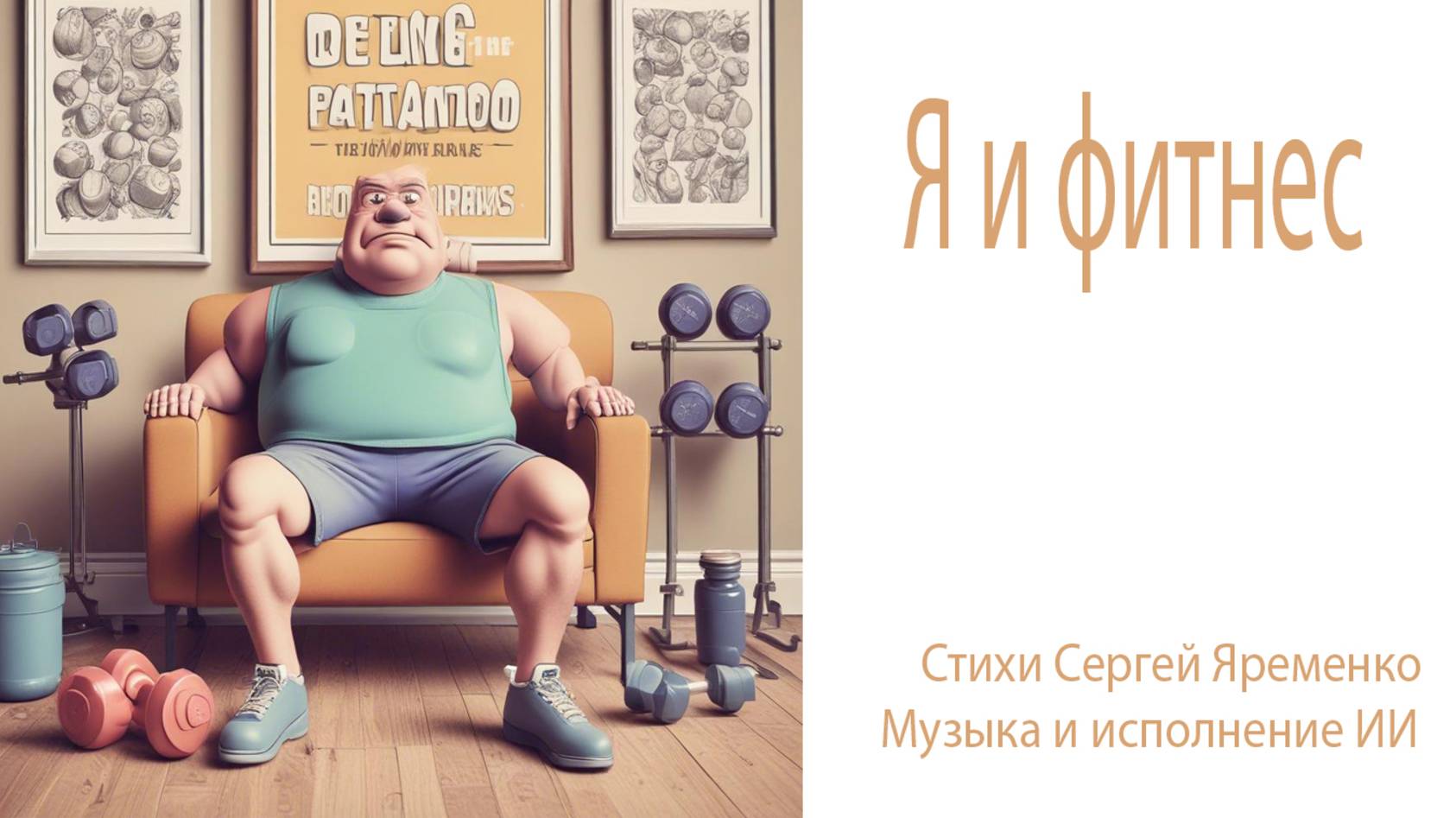 Иронический блюз !Я и фитнес". Стихи Сергея Яременко. Исполнение ИИ