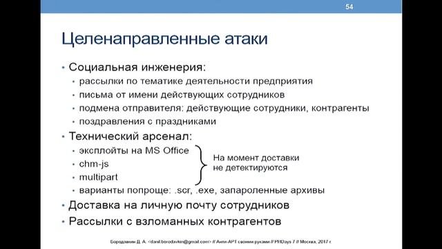 Анти APT своими руками