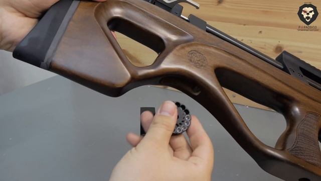 Пневматическая винтовка Kalibrgun Cricket Standart BullPup WSA (450 мм, 5.5 мм, Орех) видео обзор 4