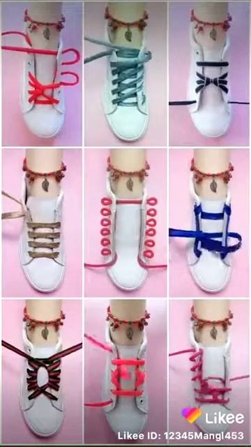 Какие способы есть шнуровать красовки