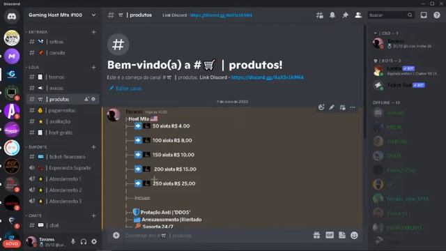 Nova Loja De Host Mta🚀 Host Gratis 🔥 Gaming Host Brasil.