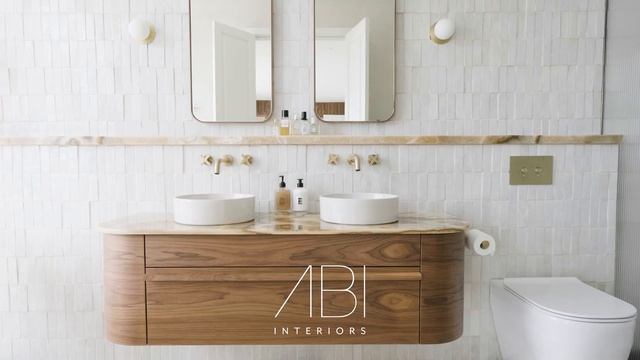 Brushed Brass Enhances a Mid-Century-Inspired Home | ABI Interiors