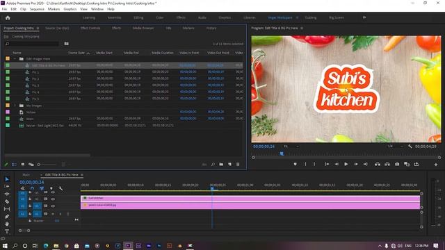 Cooking Channel Intro Free Premiere Pro Template | With Software Download Link | Tamil