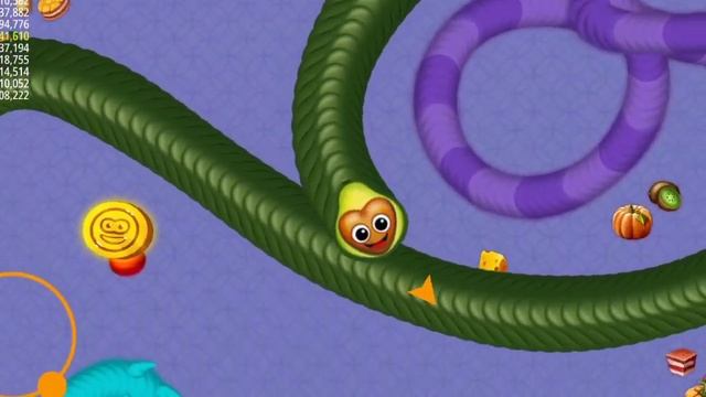 Wormszone.io Best Slither Snake With New Skin Epic Worms Zone Best Moments #10
